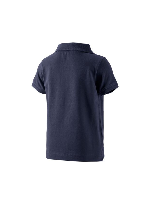 Teman: e.s. Polo-Shirt cotton stretch, barn + mörkblå 1