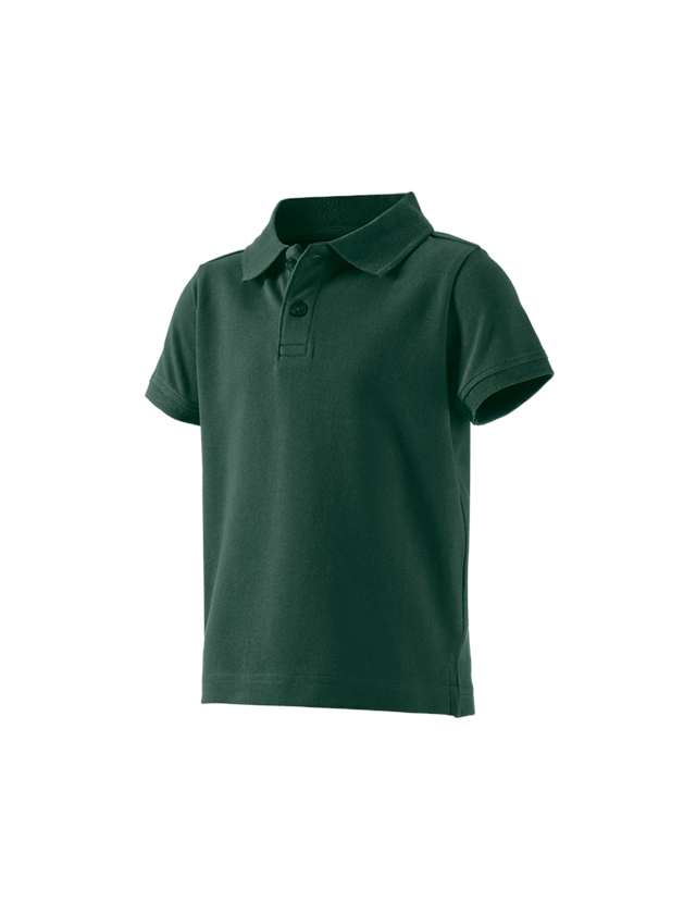 Överdelar: e.s. Polo-Shirt cotton stretch, barn + grön