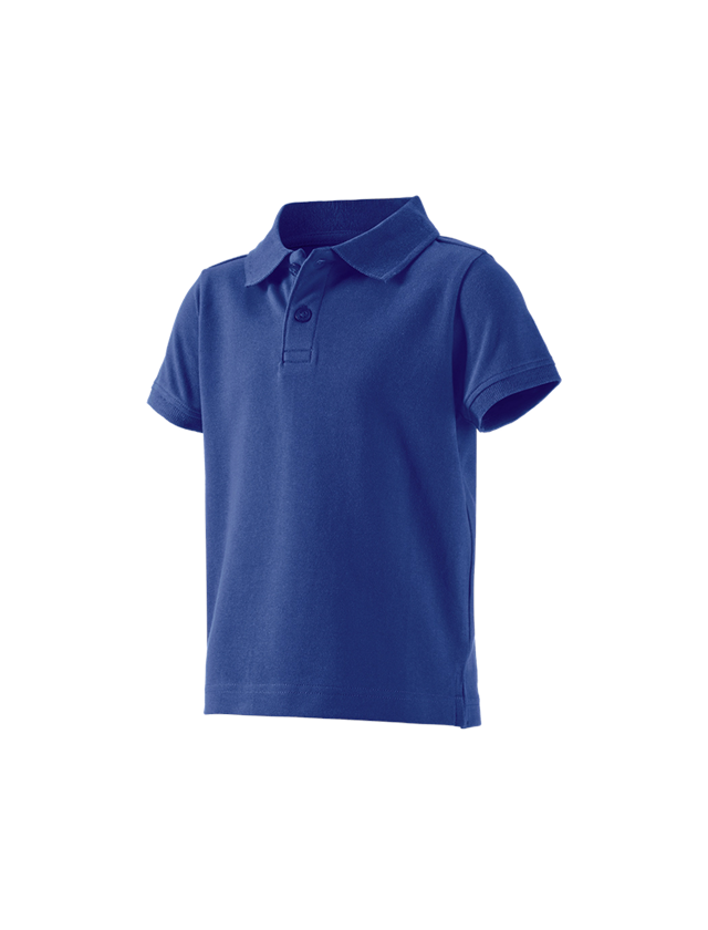 Teman: e.s. Polo-Shirt cotton stretch, barn + kornblå