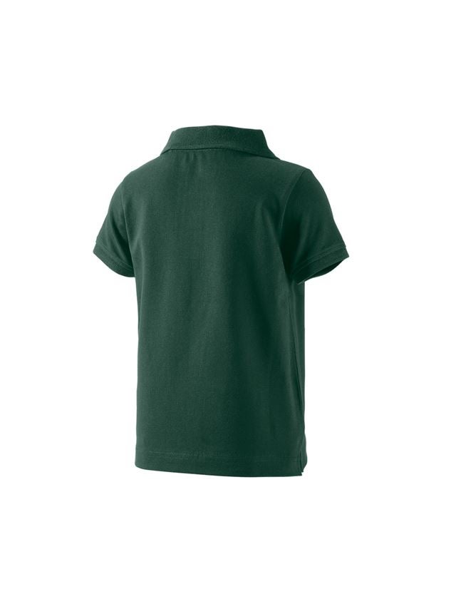 Överdelar: e.s. Polo-Shirt cotton stretch, barn + grön 1