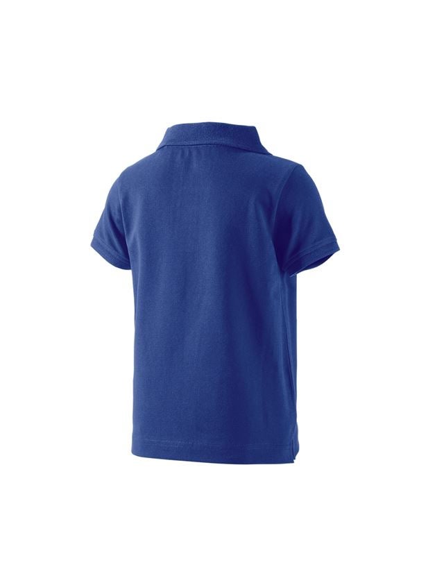 Överdelar: e.s. Polo-Shirt cotton stretch, barn + kornblå 1