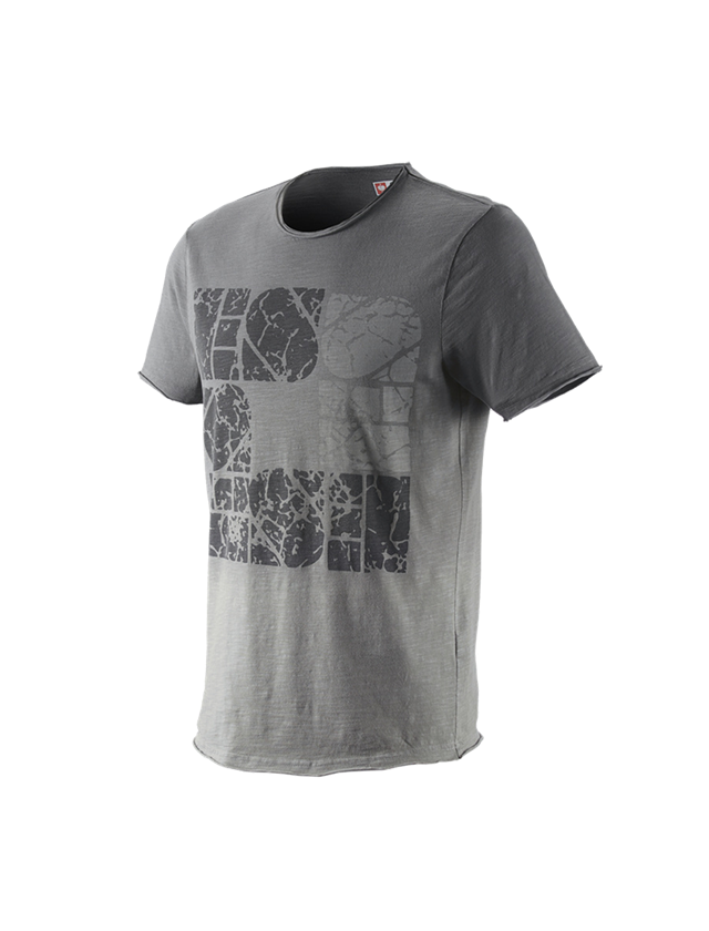 Överdelar: e.s. T-Shirt denim workwear + granit vintage