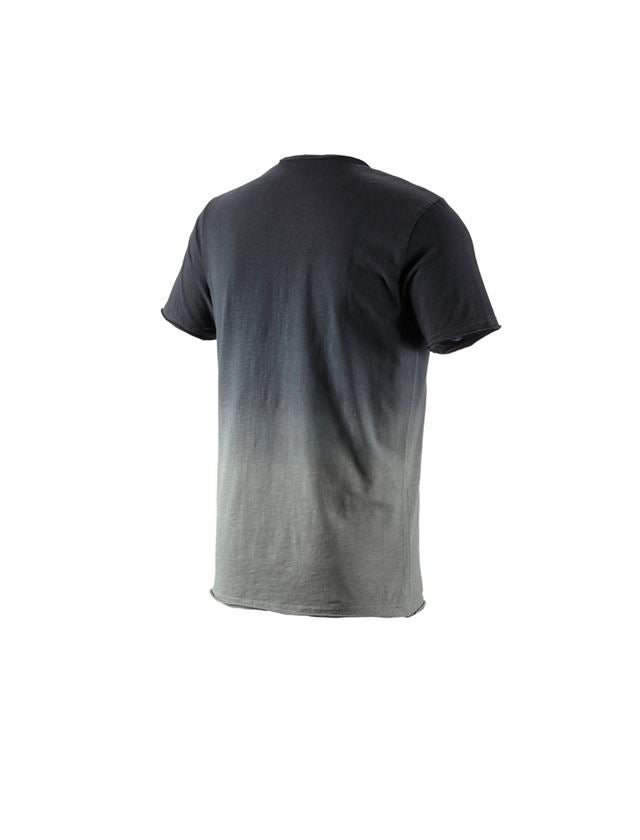 Överdelar: e.s. T-Shirt denim workwear + oxidsvart vintage 1