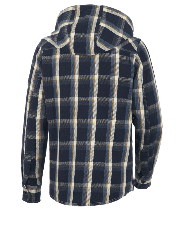 Shirts, Pullover & more: Hooded shirt e.s.roughtough + midnightblue/steelblue/nature/wheat 3