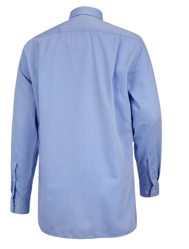 Teman: Kontorsskjorta e.s.comfort, långärmad + ljusblå melange 3