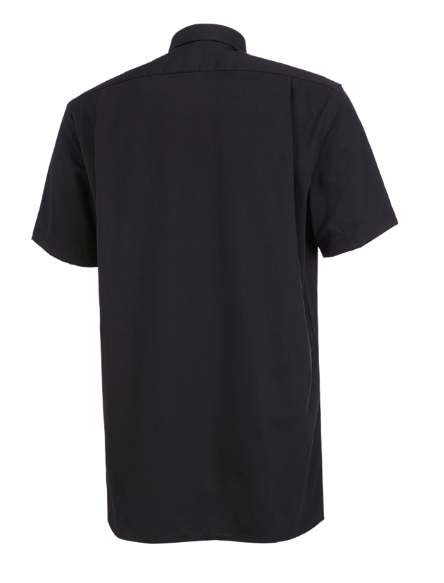 Teman: Kontorsskjorta e.s.comfort, kortärmad + svart 1