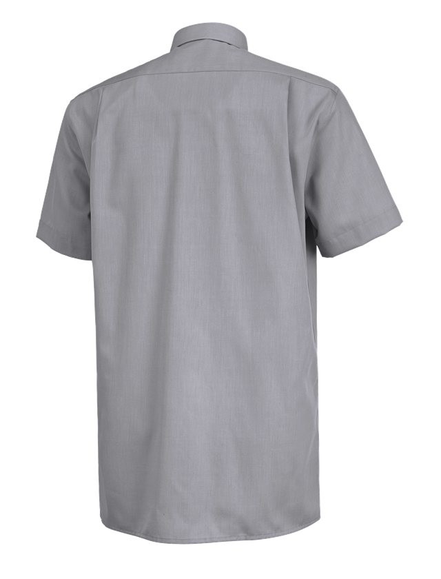 Teman: Kontorsskjorta e.s.comfort, kortärmad + grå melange 1
