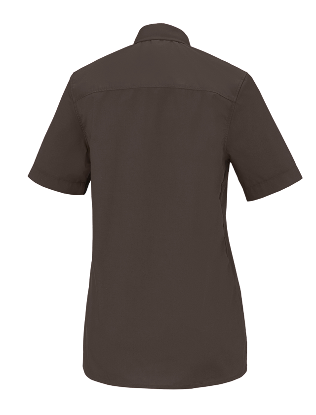 Topics: e.s. Service blouse short sleeved + chestnut 1