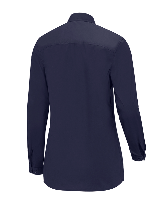 Shirts, Pullover & more: e.s. Service blouse long sleeved + navy 1