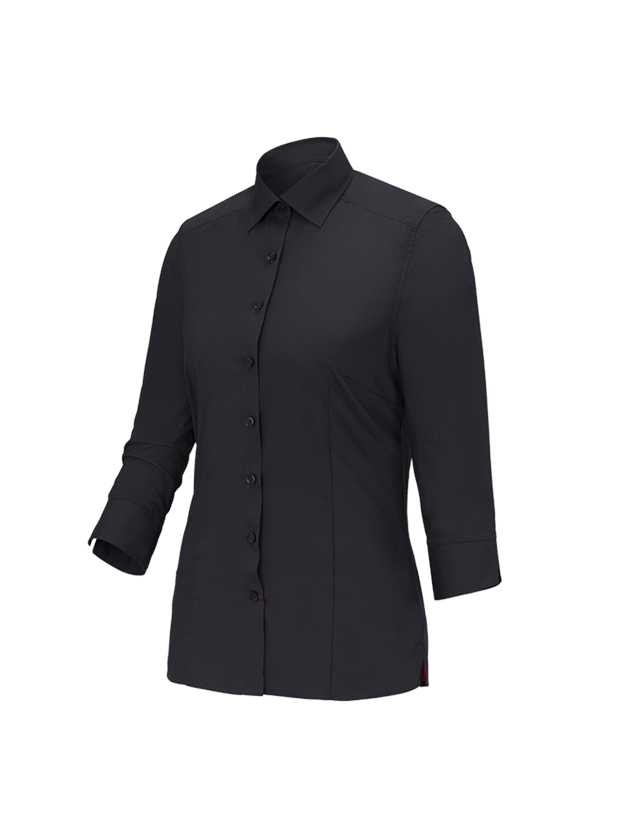 Topics: Business blouse e.s.comfort, 3/4-sleeve + black