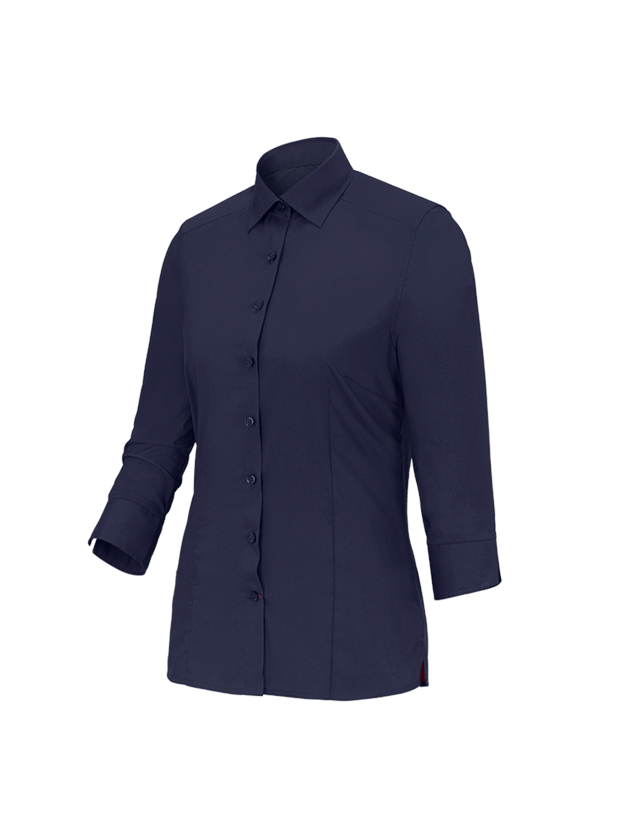 Topics: Business blouse e.s.comfort, 3/4-sleeve + navy