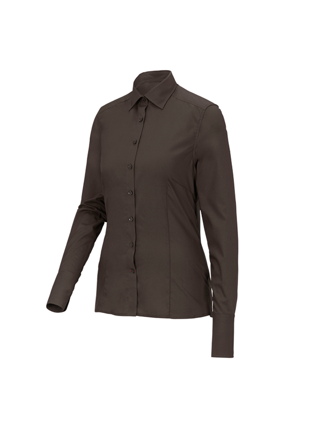 Topics: Business blouse e.s.comfort, long sleeved + chestnut 1