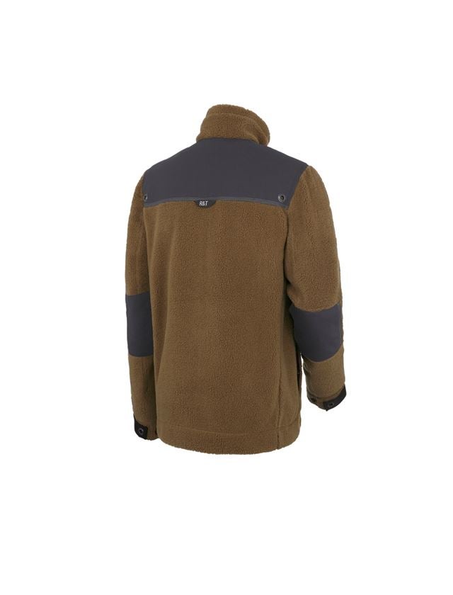 Work Jackets: Faux fur jacket e.s.roughtough  + walnut 3