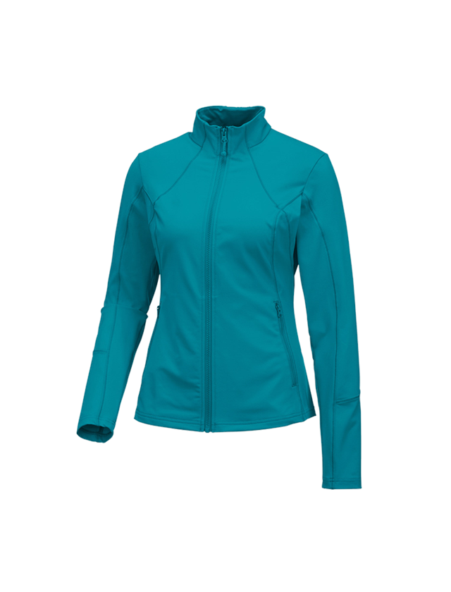 Gardening / Forestry / Farming: e.s. Functional sweat jacket solid, ladies' + ocean