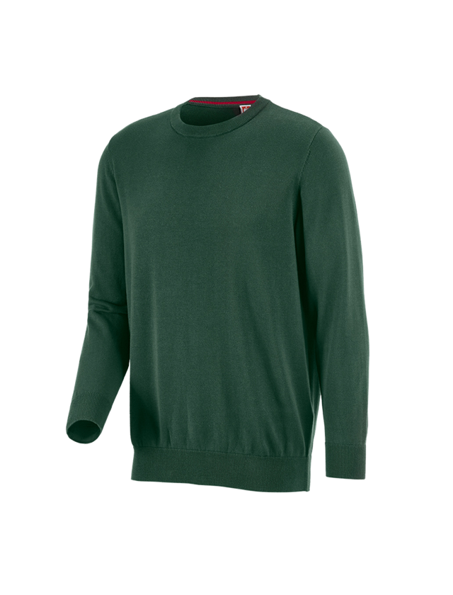 Överdelar: e.s. stickad tröja, rundringad + grön