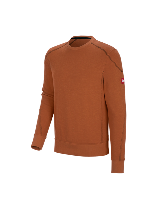 Shirts, Pullover & more: Sweatshirt cotton slub e.s.roughtough + copper 2