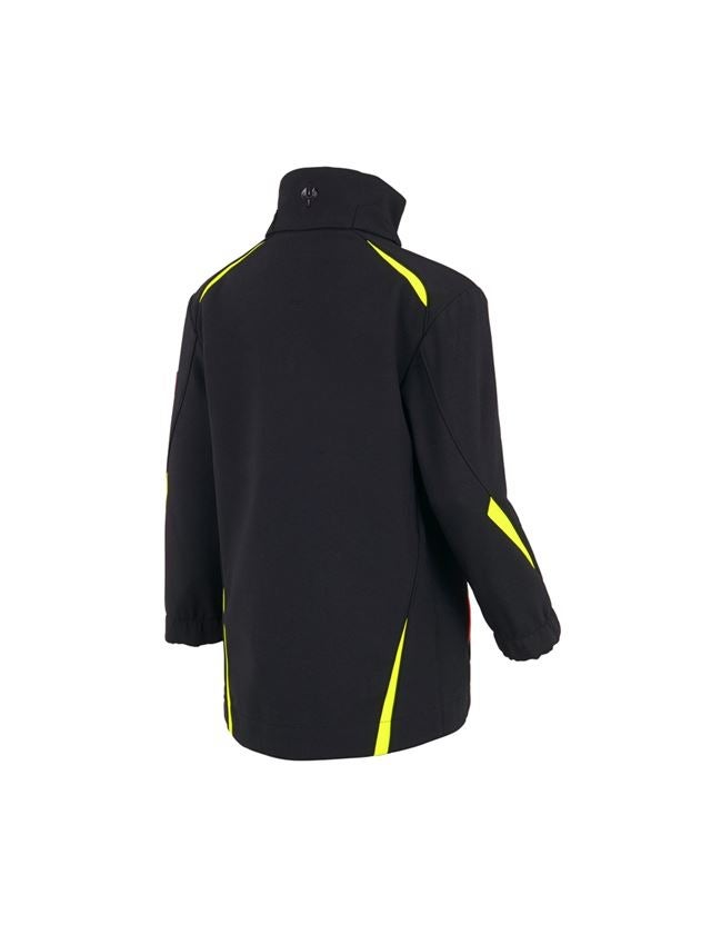 Jackets: Softshell jacket e.s.motion 2020, children's + black/high-vis yellow/high-vis orange 3