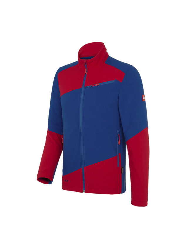 Work Jackets: Fleece jacket e.s. motion 2020 + royal/fiery red