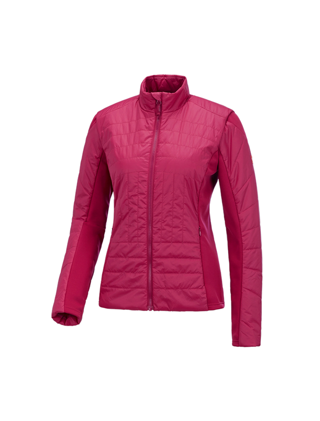 Work Jackets: e.s. Function quilted jacket thermo stretch,ladies + berry 2
