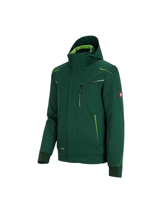 Work Jackets: Winter softshell jacket e.s.motion 2020, men's + green/sea green 2