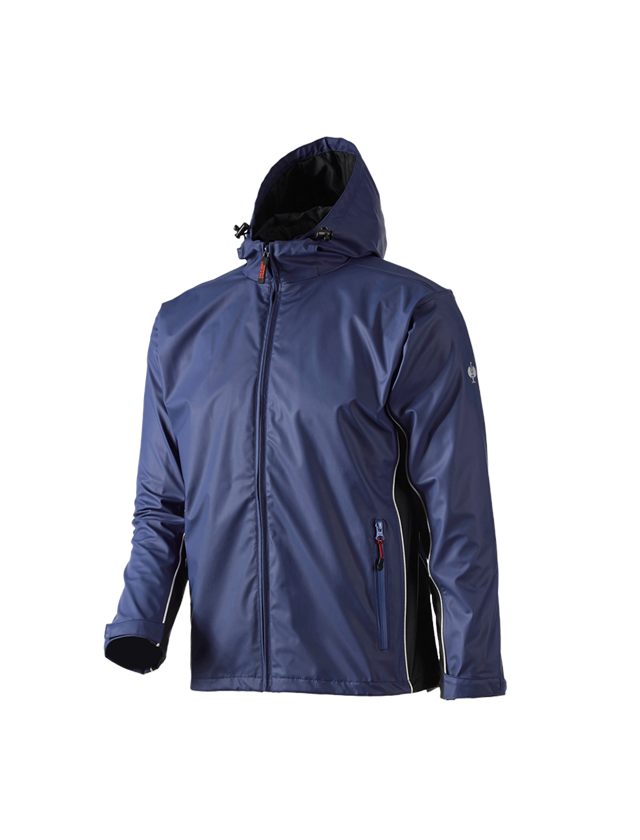 Work Jackets: Rain jacket flexactive + navy/black 2