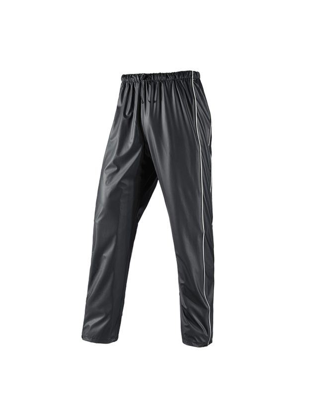 Work Trousers: Rain trousers flexactive + black 2