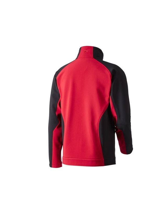 Work Jackets: Softshell Jacket dryplexx® softlight + red/black 2