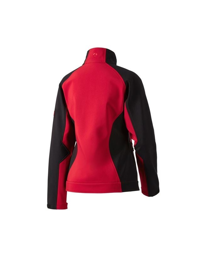 Plumbers / Installers: Ladies' softshell jacket dryplexx® softlight + red/black 3