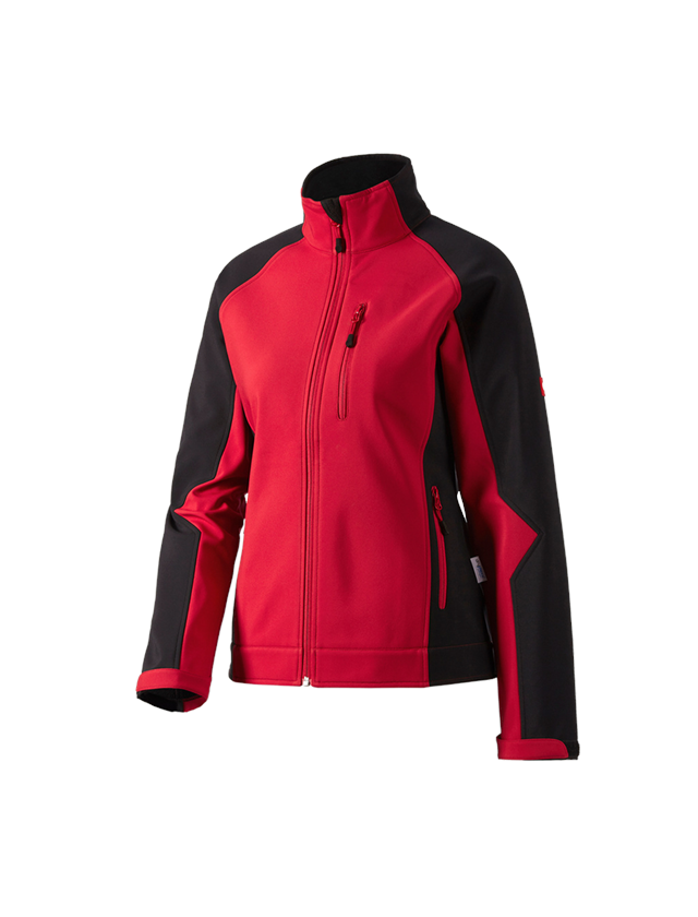 Plumbers / Installers: Ladies' softshell jacket dryplexx® softlight + red/black 2