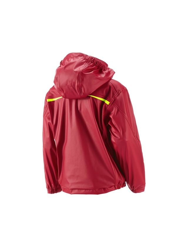 Jackets: Rain jacket e.s.motion 2020 superflex, children's + fiery red/high-vis yellow 3