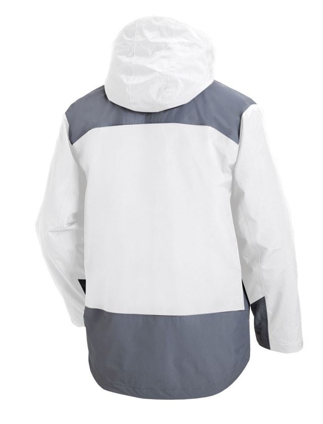 Work Jackets: e.s. 3 in 1 functional jacket, men + white/grey 3