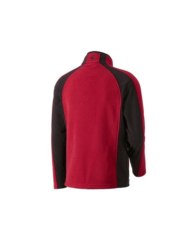 Cold: Microfleece jacket dryplexx® micro + red/black 1