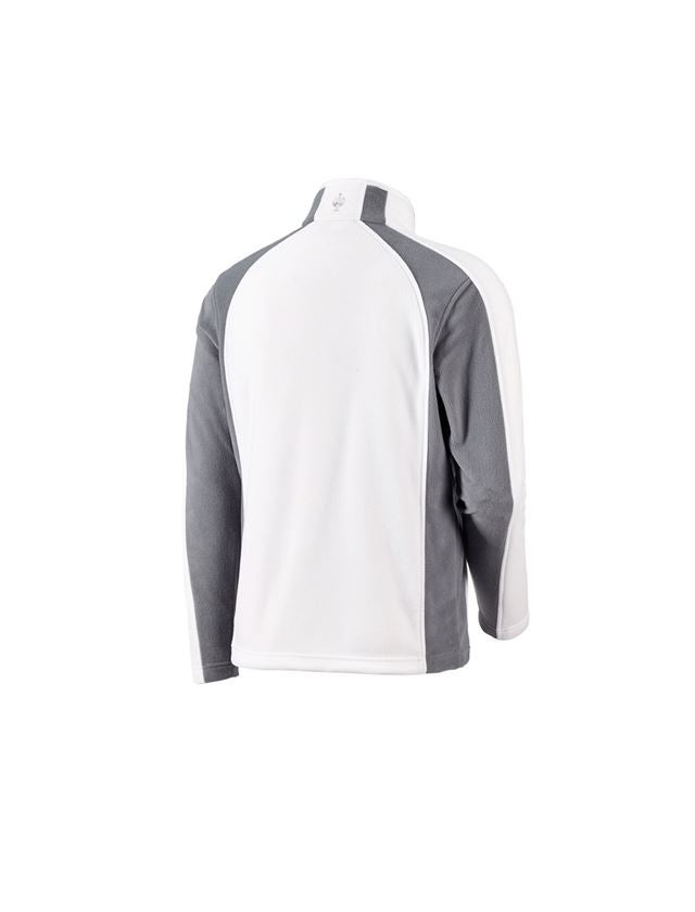 Joiners / Carpenters: Microfleece jacket dryplexx® micro + white/grey 1