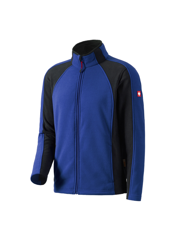 Work Jackets: Microfleece jacket dryplexx® micro + royal/black