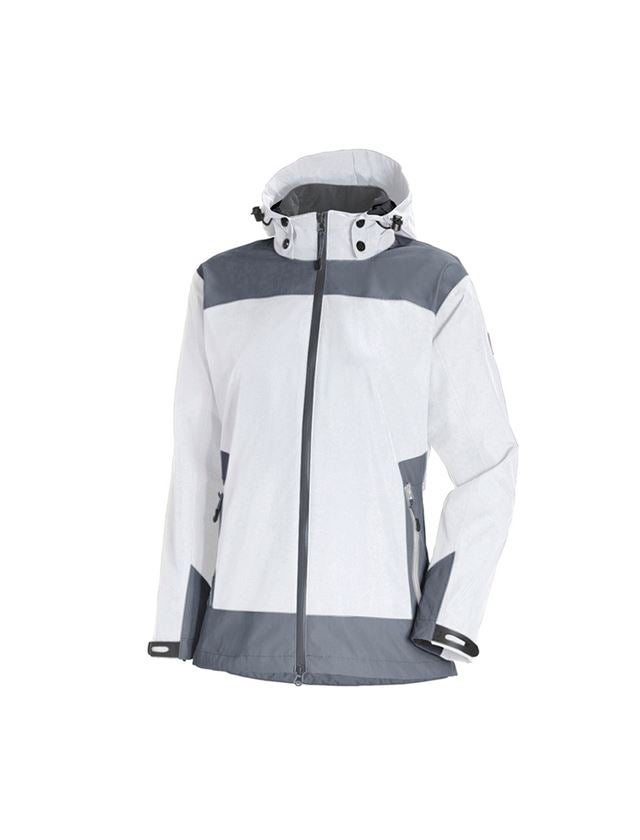 Work Jackets: e.s. 3 in 1 ladies' Functional jacket + white/grey 2