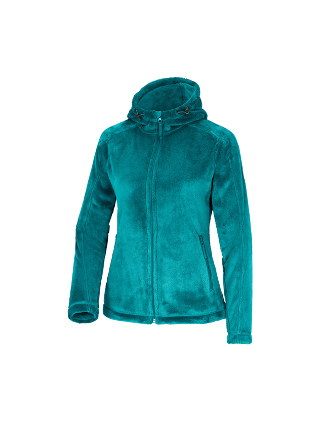 Cold: e.s. Zip jacket Highloft, ladies' + ocean