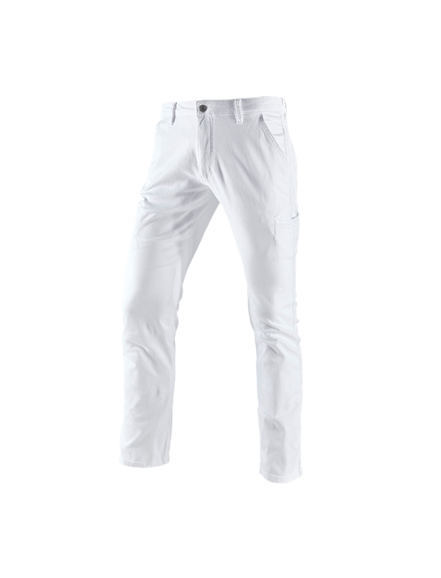 Topics: e.s. Trousers Chino, men's + white