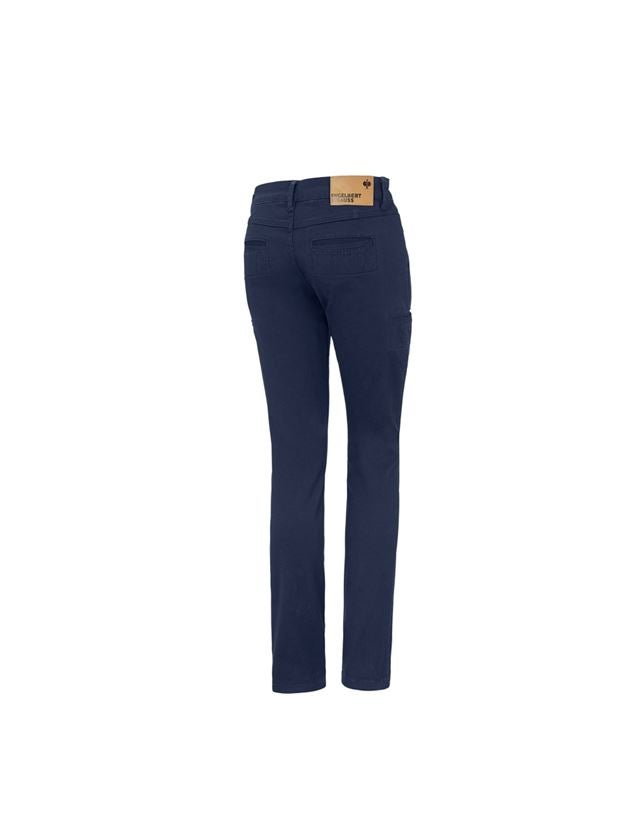 Work Trousers: e.s. Trousers  Chino, ladies' + navy 1