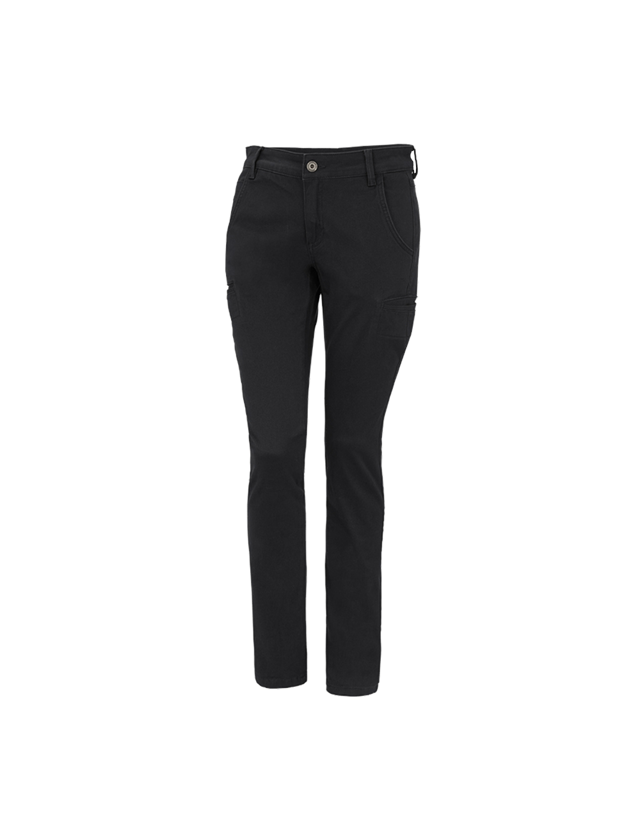 Work Trousers: e.s. Trousers  Chino, ladies' + black 1