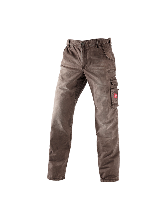 Snickare: e.s. worker-jeans + kastanj