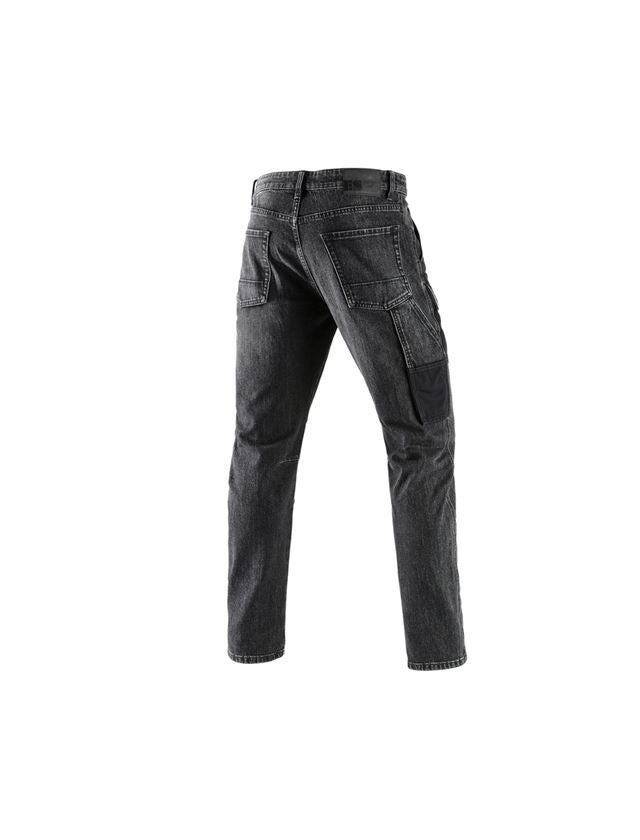 Arbetsbyxor: e.s. 7-fickors-jeans POWERdenim + blackwashed 1