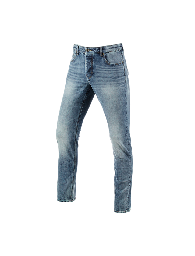 Work Trousers: e.s. 5-pocket stretch jeans, slim + stonewashed 2