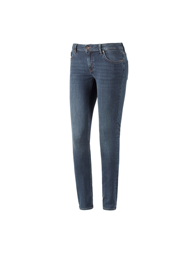 Arbetsbyxor: e.s. 5-fickors-stretch-jeans, dam + mediumwashed 2