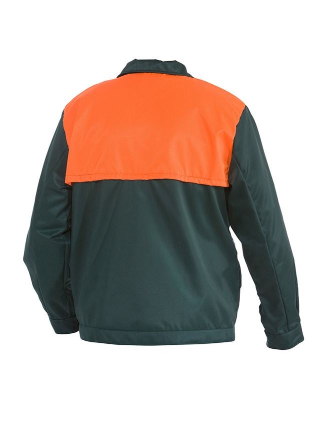 Forestry / Cut Protection Clothing: Foresters Jacket + green/orange 3
