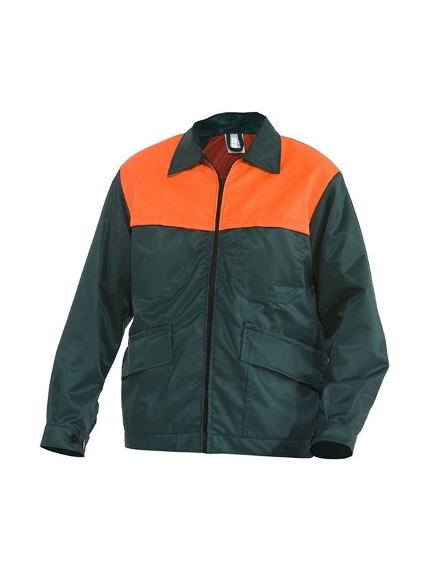 Forestry / Cut Protection Clothing: Foresters Jacket + green/orange 2