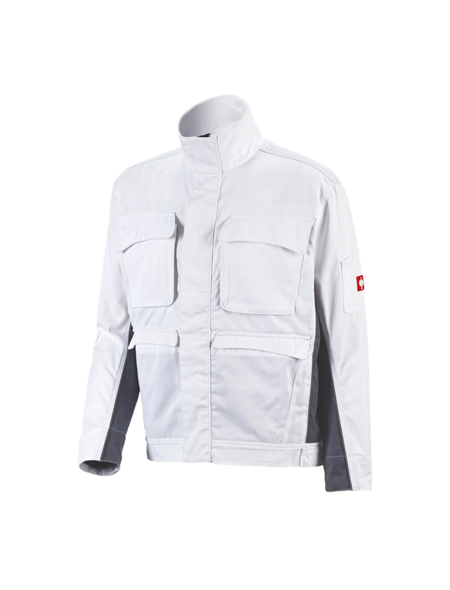 Gardening / Forestry / Farming: Work jacket e.s.active + white/grey 2