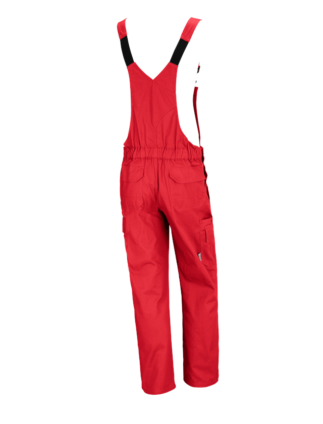 Work Trousers: STONEKIT Bib & Brace Aalborg + red 1