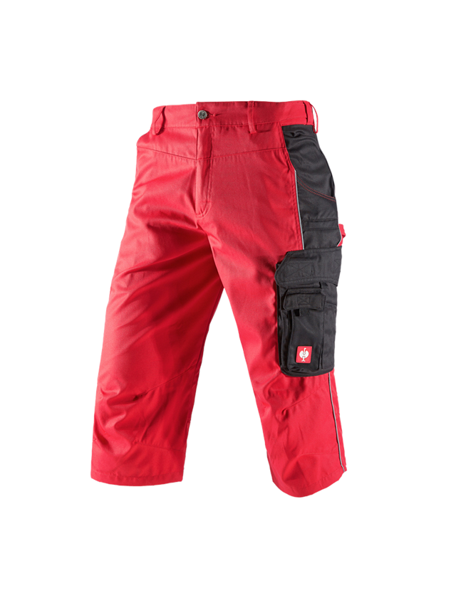 Gardening / Forestry / Farming: e.s.active 3/4 length trousers + red/black 2
