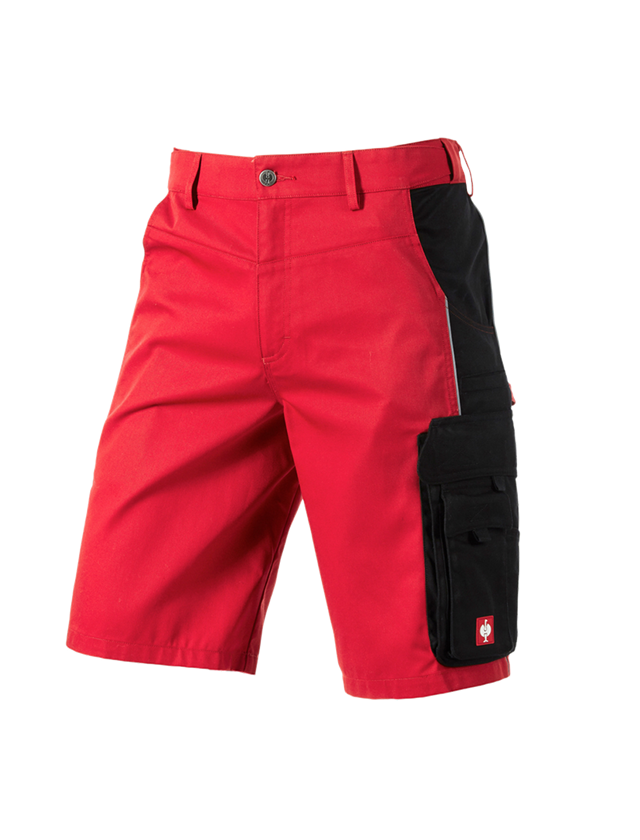 Arbetsbyxor: Shorts e.s.active + röd/svart 2