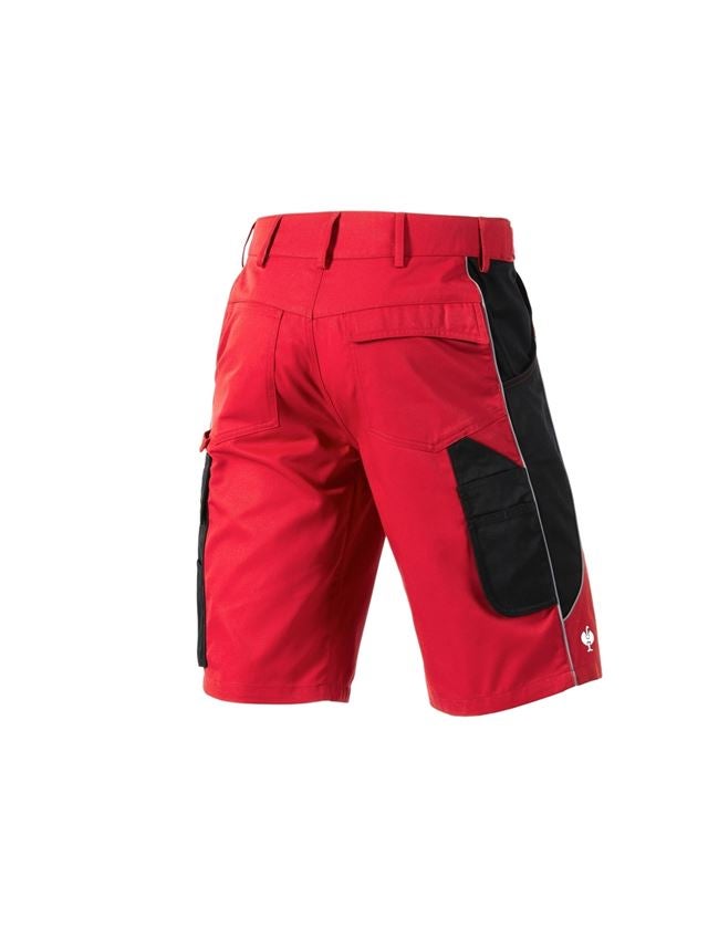 Arbetsbyxor: Shorts e.s.active + röd/svart 3